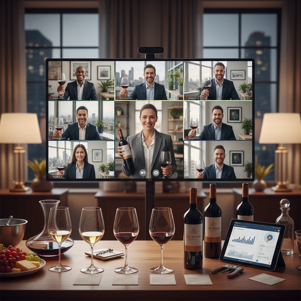 Elevating Corporate Connection: Virtual Wine Tastings for Global Companies
