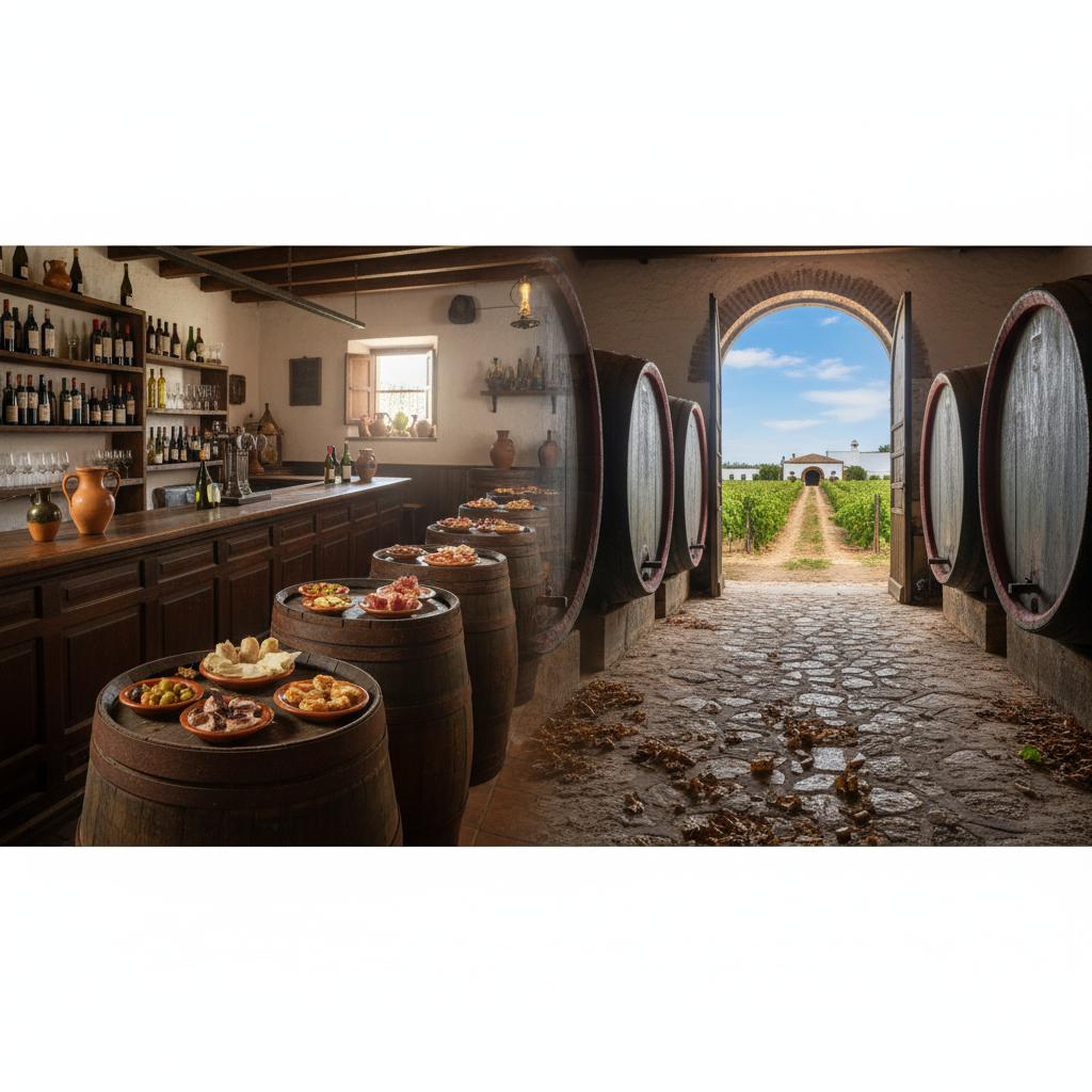 Tabancos and Wineries Route: Traditional Tapas and Local Wines